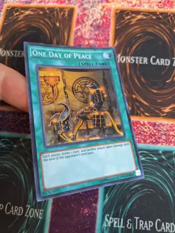 Yugioh One Day of Peace OP04-EN012 Super Rare Unlimited Near Mint - Image 2