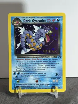 Pokemon Dark Gyarados Holo Rare Card 8/82 Stamped Prerelease Promo NM READ ⬇ - Image 1