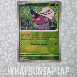Pokemon Card Shelmet 008/086 Poke Ball Rare Common Scarlet Violet White Flare LP - Image 1