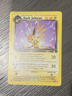 Dark Jolteon Non Holo 38/82 Team Rocket Pokemon Card - Image 3