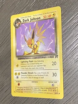 Dark Jolteon Non Holo 38/82 Team Rocket Pokemon Card - Image 4