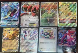 JUMBO Pokemon Lot - Gyarados, Scizor, Leafeon, Hoopa - 8 Oversized Cards - Image 1