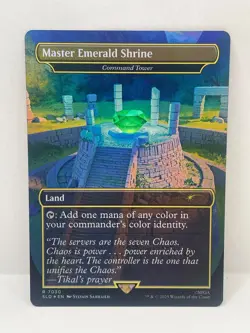 MTG Sonic Secret Lair Drop Bonus Card Master Emerald Shrine Command Tower - Image 1