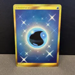 Water Energy - 124/111 - Pokemon Crimson Invasion Sun & Moon Secret Rare Card NM - Image 1