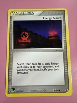 POKEMON AQUAPOLIS ENERGY SEARCH TRAINER CARD. - Image 1