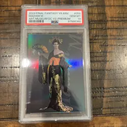 PSA 10 Madam M Final Fantasy VII Art Museum Card TCG Holo Foil Square Enix - Image 1