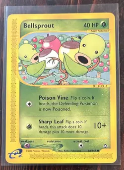 Pokemon Aquapolis 68/147 Bellsprout Card - Image 1
