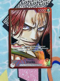 One Piece Shanks Parallel (001) Card Emperors in the New World (OP09) LP - Image 1
