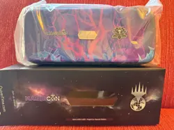 New MTG Magic MagicCon Las Vegas 2026 Black Lotus VIP Logo Quiver Bolt Card Case - Image 1