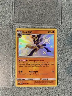 Pokemon TCG Lucario SV22/SV94 Holo Stage 1 HP110 70 Card - Image 1