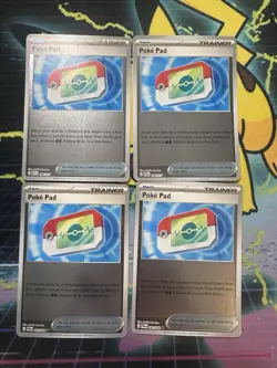 Pokepad Reverse Holo Lot of 4 Pokemon Cards Near Mint - Image 1