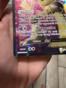 Pokemon Alakazam EX TCG Card 117/124 XY Fates Collide Ultra Rare - Image 4