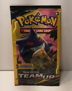 (4) Pokemon Sun and Moon Team Up 3 Card Mini Booster Packs - Full Art Set - New - Image 3