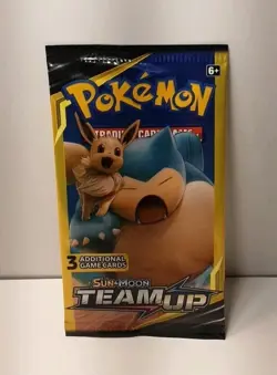 (4) Pokemon Sun and Moon Team Up 3 Card Mini Booster Packs - Full Art Set - New - Image 4