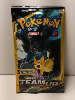 (4) Pokemon Sun and Moon Team Up 3 Card Mini Booster Packs - Full Art Set - New - Image 5