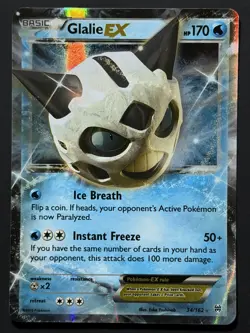 Glalie EX 34/162 Ultra Rare XY BREAKthrough Pokemon Card LP+ - Image 1