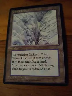Glacial Chasm Ice Age MTG CCG Magic the Gathering NM+ - Image 1