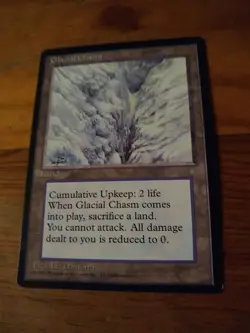 Glacial Chasm Ice Age MTG CCG Magic the Gathering NM+ - Image 2