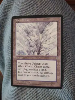 Glacial Chasm Ice Age MTG CCG Magic the Gathering NM+ - Image 3