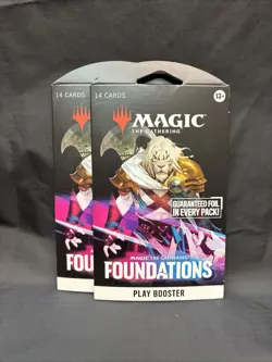 2 Magic the Gathering Foundation Sleeved Packs - Image 1