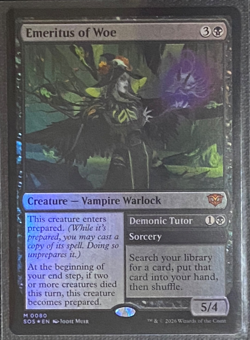 Emeritus of Woe Secrets of Strixhaven Foil MTG SOS #80 NM/M - Image 1