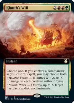 MTG Klauth's Will (Extended Art) - 321 / English / Near Mint - Image 1