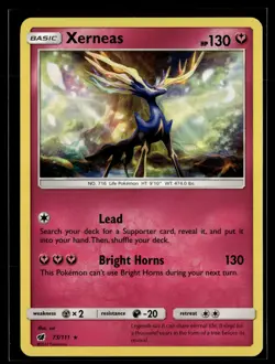 Xerneas 73/111 Crimson Invasion Rare Holo Pokemon - Image 1