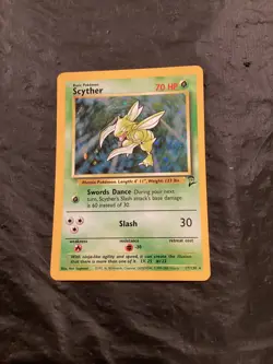 Pokemon Base Set 2 - #17/130 Scyther Holo (Rare) NM - Image 1