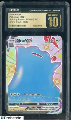 2021 Pokemon Shining Fates Shiny Vault #SV119 Ditto VMAC CGC 10 PRISTINE - Image 1