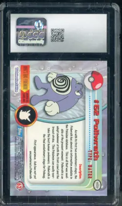 1999 Pokemon Topps Series 1 First Print #62 Poliwrath CGC 10 GEM MINT - Image 2