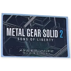 Sony PlayStation 2 PS2 Metal Gear Solid 2: Son’s Of Liberty Memory Card Sticker - Image 1