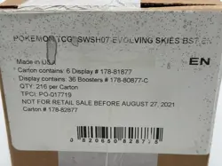 Pokemon TCG Sword & Shield Evolving Skies Booster Box Case FIRST PRINT SEALED - Image 3