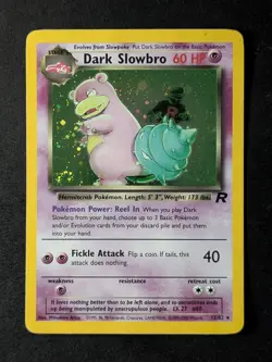 2000 Pokemon DARK SLOWBRO #12/82 Team Rocket Cosmos Holo Rare English - Image 1