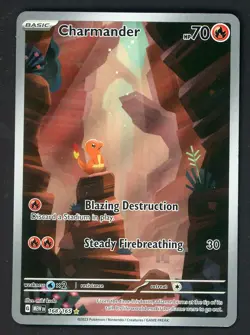 2023 Pokemon MEW EN Illustration Rare #168 Charmander - Image 1