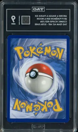 2019 Pokemon SM Cosmic Eclipse Tag Team #221 Arceus Dialga Palkia GX TAG 9 - Image 2