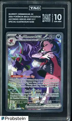 2026 Pokemon ASC EN Special Illustration Rare #287 Marnie's Grimmsnarl ex TAG 10 - Image 1