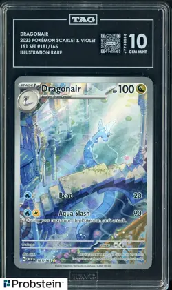 2023 Pokemon MEW EN Illustration Rare #181 Dragonair TAG 10 GEM MINT - Image 1