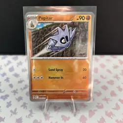 Pokemon TCG Prismatic Evolutions Pupitar Reverse Holo Card 048/131 Pokeball - Image 1