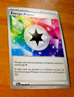 POKEMON FOUDRE NOIRE CARD CARTE ENERGIE PRISME 086/086 BLK EV10.5 FR NM 2025 - Image 1