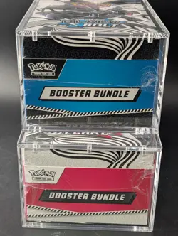 2x Pokemon Black Bolt White Flare Sealed Booster Bundle Display Case W/Acrylic - Image 5