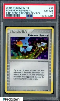 2004 Pokemon Ex Fire Red Leaf Green #97 Pokemon Reversal Reverse Foil PSA 8 - Image 1