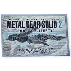Sony PlayStation 2 PS2 Metal Gear Solid 2: Son’s Of Liberty Memory Card Sticker - Image 1