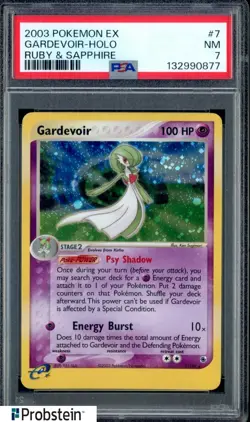 2003 Pokemon Ex Ruby & Sapphire #7 Gardevoir - Holo PSA 7 NM - Image 1