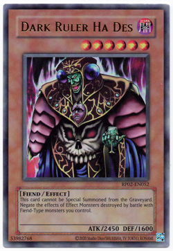 Dark Ruler Ha Des RP02-EN052 Ultra Rare NM Yu-Gi-Oh! TCG - Image 1