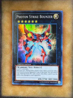 Yugioh Photon Strike Bounzer CT09-EN022 Super Rare Limited Edition NM - Image 1
