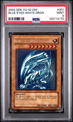 Blue Eyes White Dragon SDK-001 Yugioh PSA 9 - Image 1