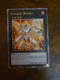 Yugioh! 1x Evolzar Dolkka RA04-EN167 Quarter Century Secret Rare 1st Ed NM - Image 1