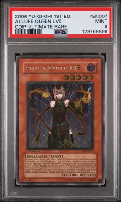 2006 YU-GI-OH! CDIP-CYBERDARK IMPACT #EN007 ALLURE QUEEN LV5 PSA 9 - Image 1