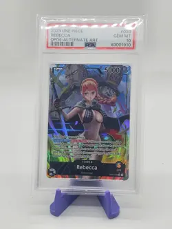 Rebecca Alt Art Leader OP04-001 One Piece English PSA 10 - Image 1