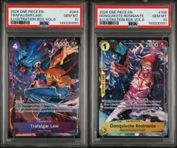 One Piece Illustration Vol. 6 Trafalgar Law Rosinante Sequential PSA 10 English - Image 1